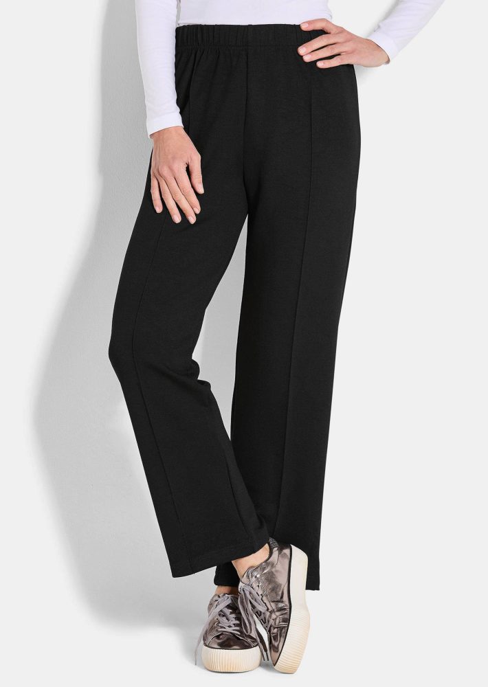 Locker fallende Jogginghose - schwarz - Gr. 54 von Goldner Fashion