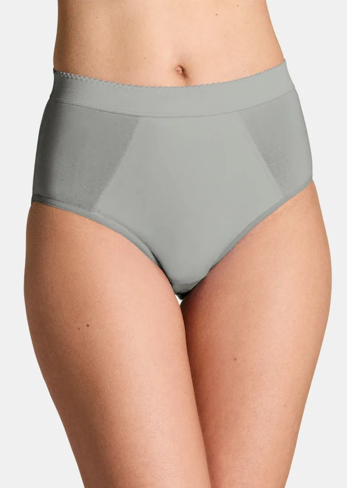 Bauchweg-Slip im 7er-Pack - grau - Gr. 38 von Goldner Fashion