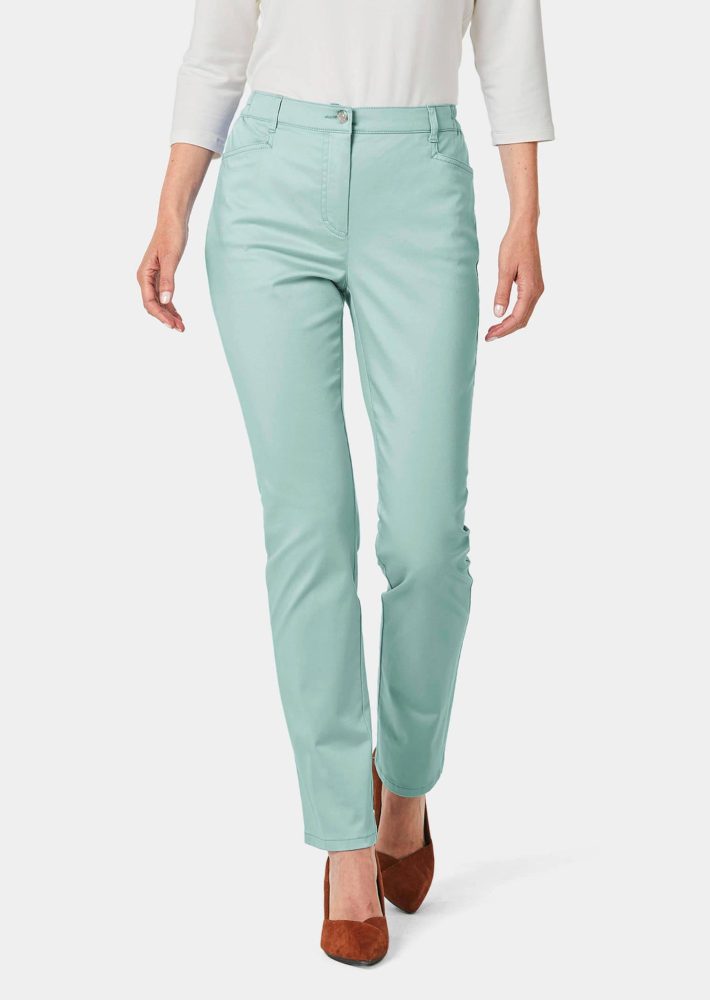 Satin-Baumwollhose LOUISA - mint - Gr. 21 von Goldner Fashion