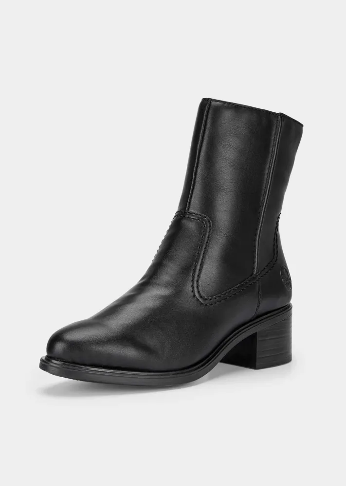 Klassische Stiefeletten mit Blockabsatz - schwarz - Gr. 37 von Goldner Fashion