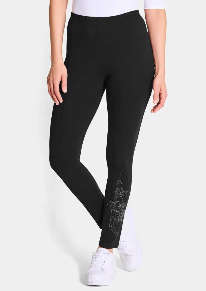 Leggings im Doppelpack - schwarz - Gr. 22 von Goldner Fashion