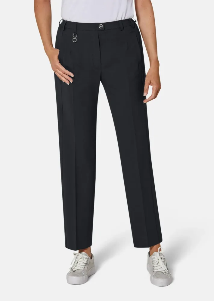 Trevira-Schurwollhose CARLA - schwarz - Gr. 22 von Goldner Fashion