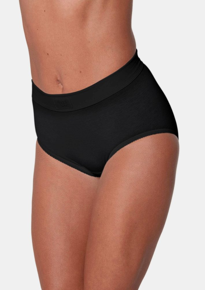 Taillenslip im 2er-Pack - schwarz - Gr. 44 von Goldner Fashion