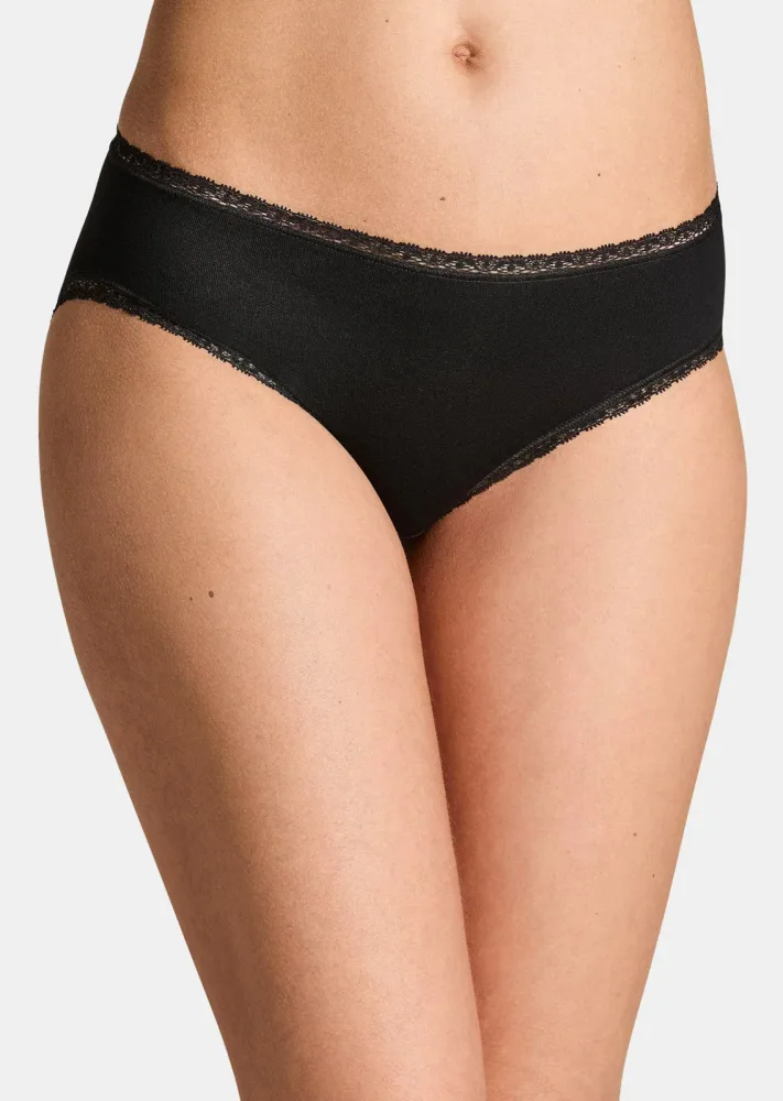Hüftslip im 2er-Pack - schwarz - Gr. 38 von Goldner Fashion