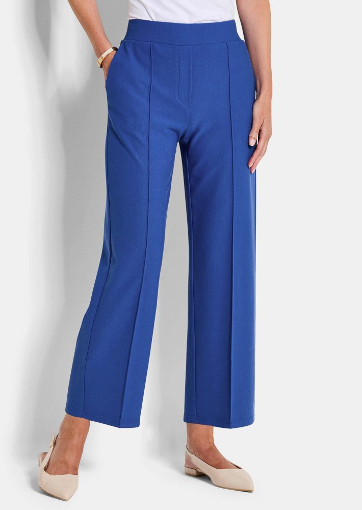 Verkürzte Hose VERA mit Biesen - royalblau - Gr. 21 von Goldner Fashion