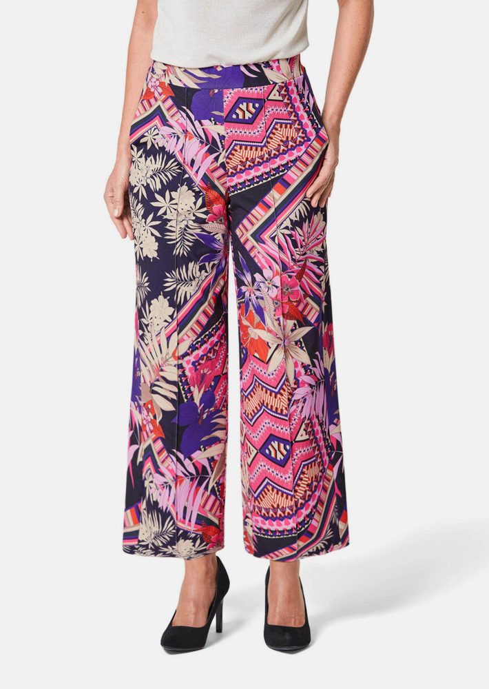 Culotte VERA mit Blumenmuster - pink / gemustert - Gr. 19 von Goldner Fashion