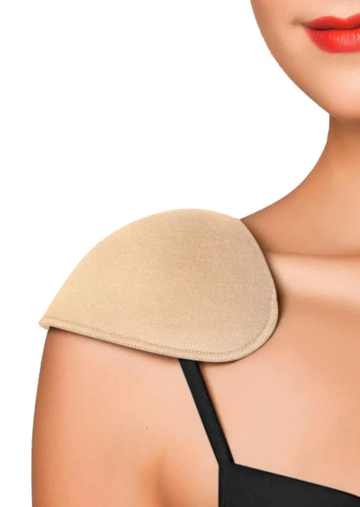 Fixierbare Schulterpolster - caramel - Gr. Einheitsgröße von Goldner Fashion