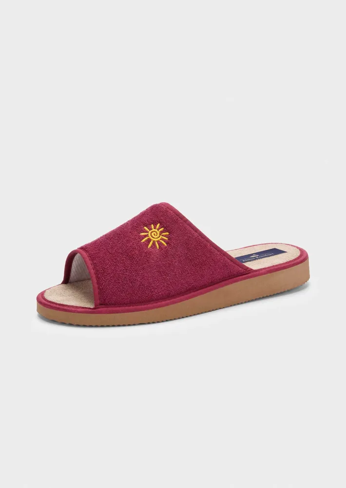 Pantoletten mit flexibler Sohle - rot - Gr. 40 von Goldner Fashion