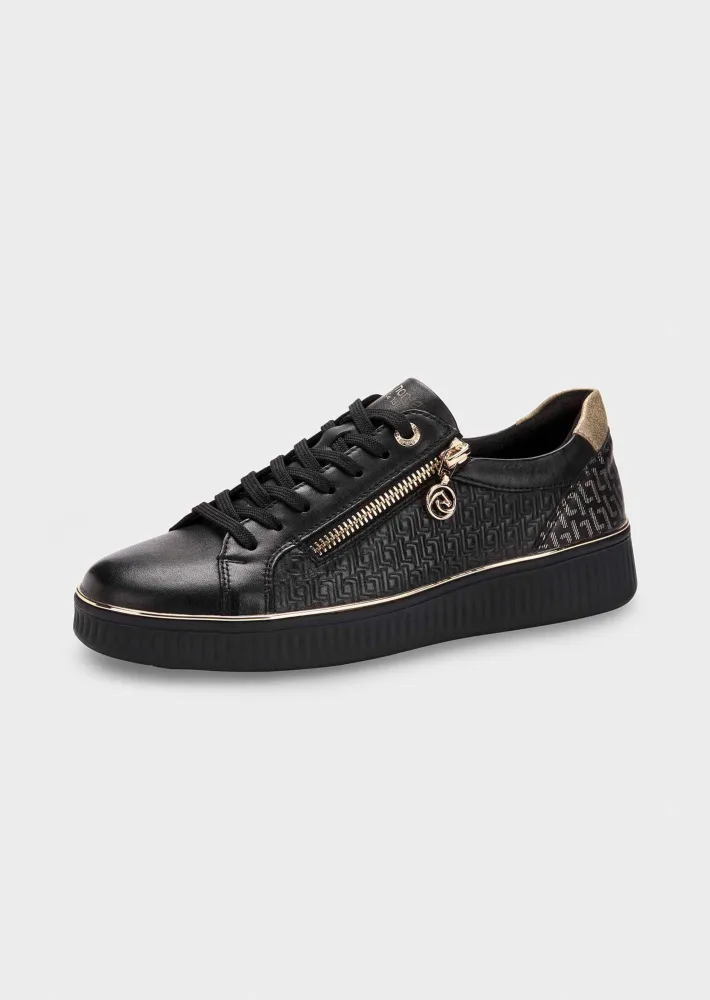 Sneaker mit weicher Komfort-Sohle - schwarz - Gr. 36 von Goldner Fashion