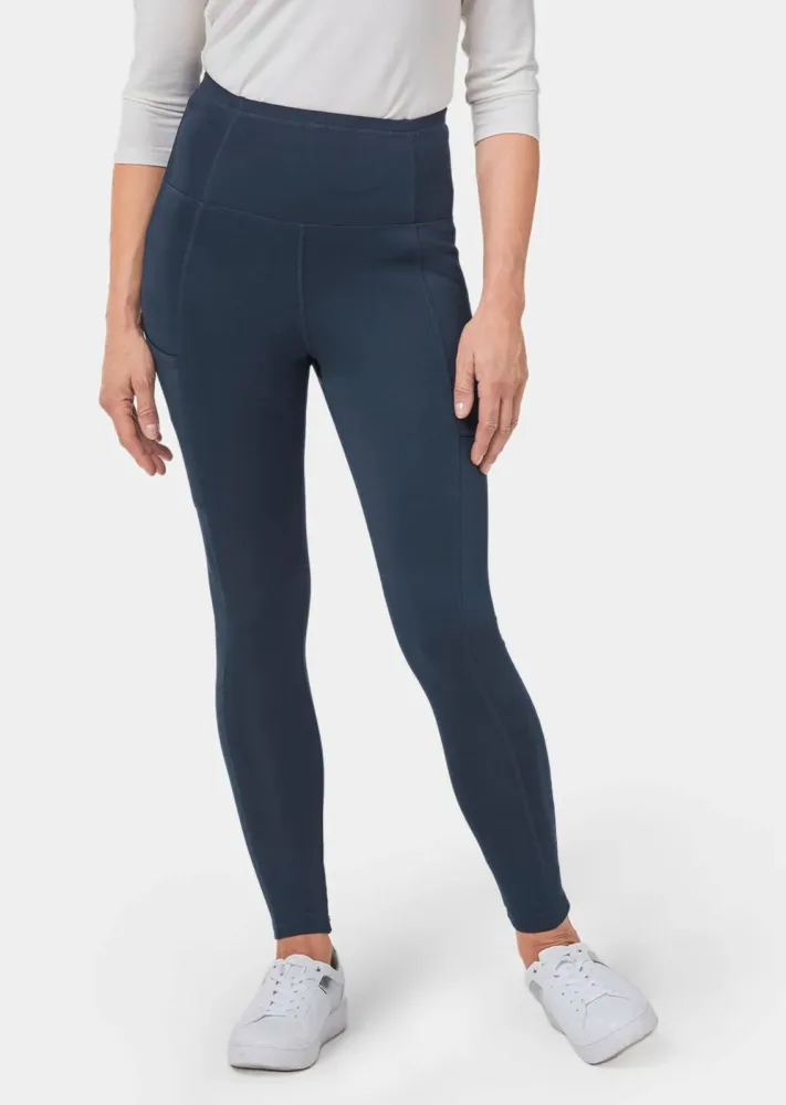 Figurformende Leggings mit Shaping-Effekt - marine - Gr. 40 von Goldner Fashion