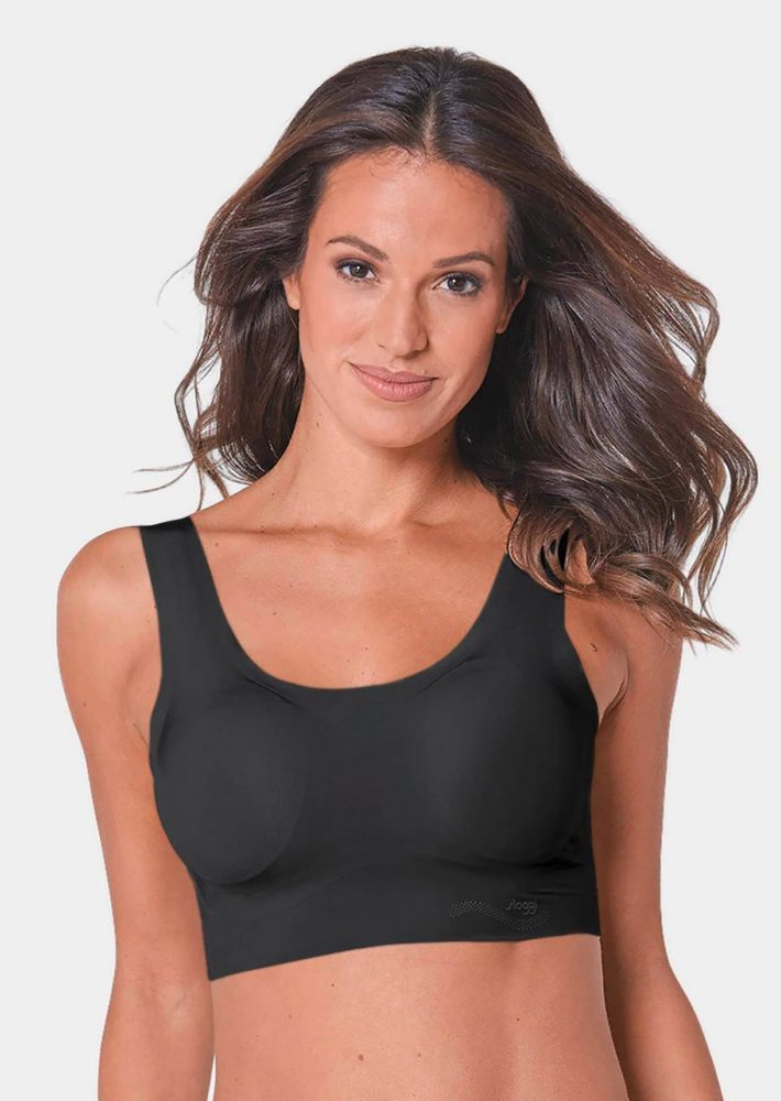Glattes Bustier mit eingearbeiteten Schalen - schwarz - Gr. S von Goldner Fashion