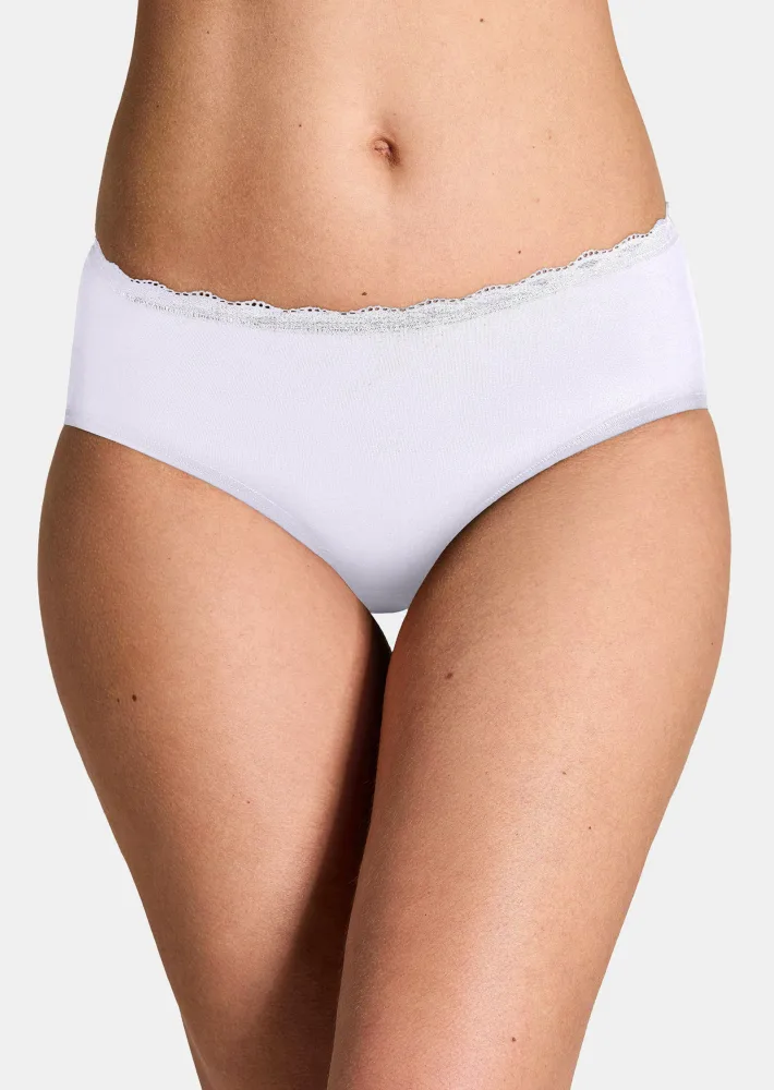 Taillenslip im 2er-Pack - weiss - Gr. 42 von Goldner Fashion