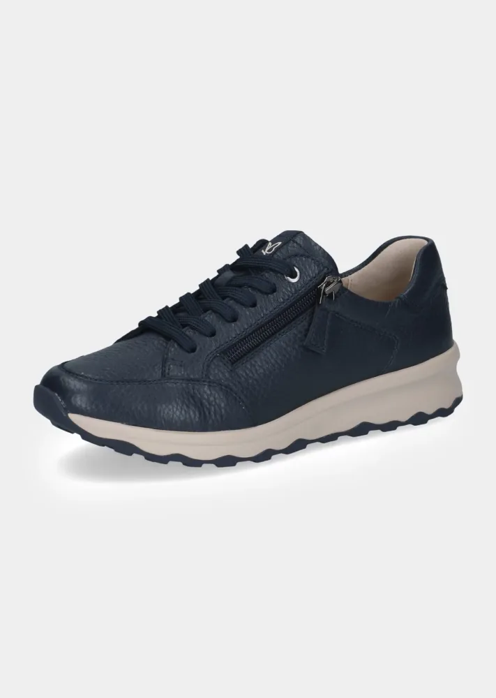Sneaker aus weichem Hirschleder - marine - Gr. 38 von Goldner Fashion