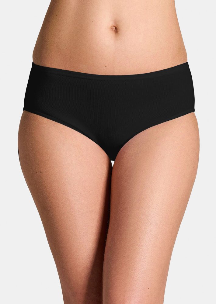 Hüftslip im 4er-Pack - schwarz - Gr. 40 von Goldner Fashion