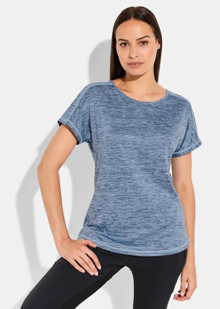 Schnelltrocknendes Funktionsshirt - blau - Gr. 36 von Goldner Fashion