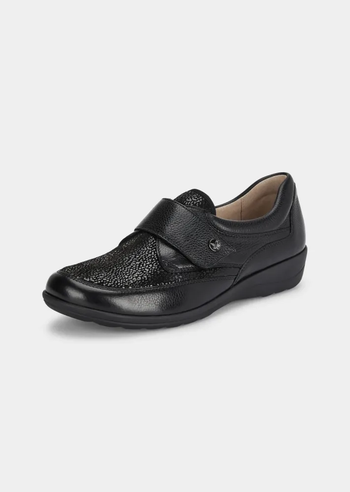Hallux-Slipper mit Klettverschluss - schwarz - Gr. 40 von Goldner Fashion