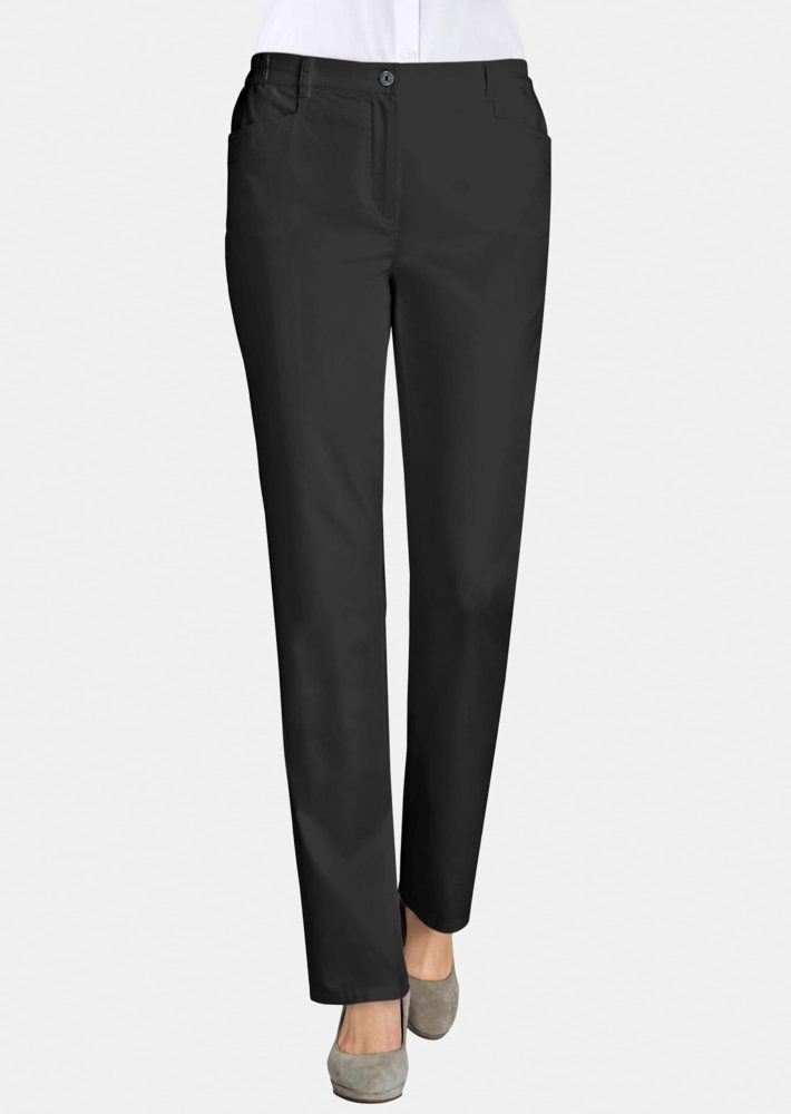 Satin-Baumwollhose LOUISA COMFORT+ - schwarz - Gr. 40 von Goldner Fashion