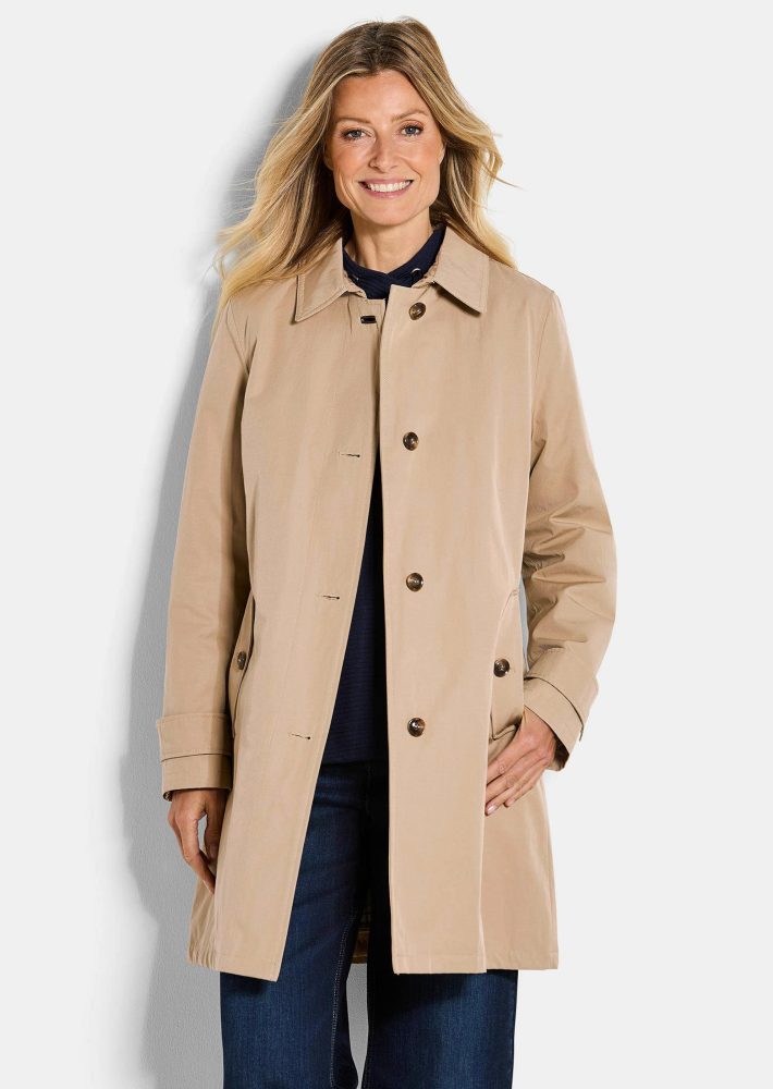 Ganzjahresmantel - taupe - Gr. 20 von Goldner Fashion