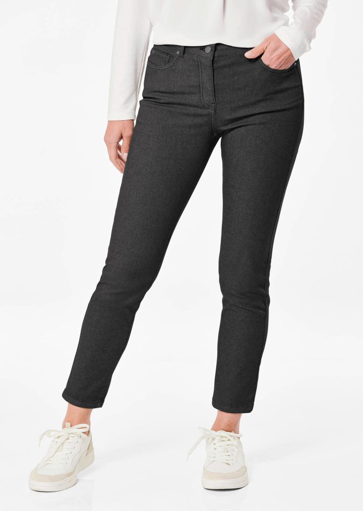 7/8-Jeans BELLA in Super-Stretch-Qualität - schwarz - Gr. 21 von Goldner Fashion