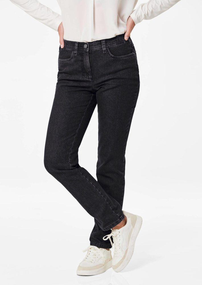 Röhrenjeans LOUISA COMFORT+ - schwarz - Gr. 19 von Goldner Fashion