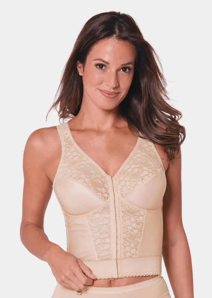 Lang-BH mit Vorderverschluss - caramel - Gr. 85 B von Goldner Fashion