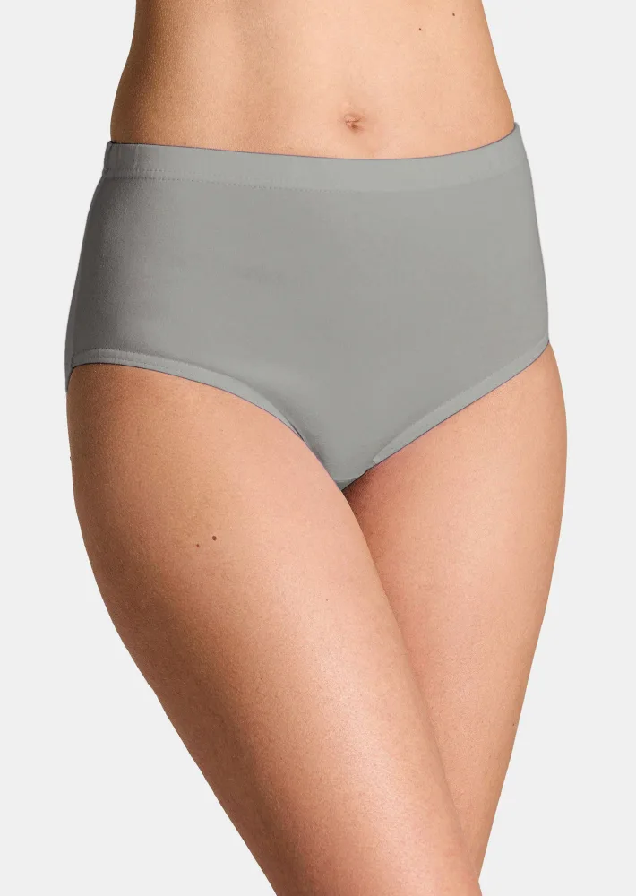 Taillenslip im 7er-Pack - grau - Gr. 36 von Goldner Fashion