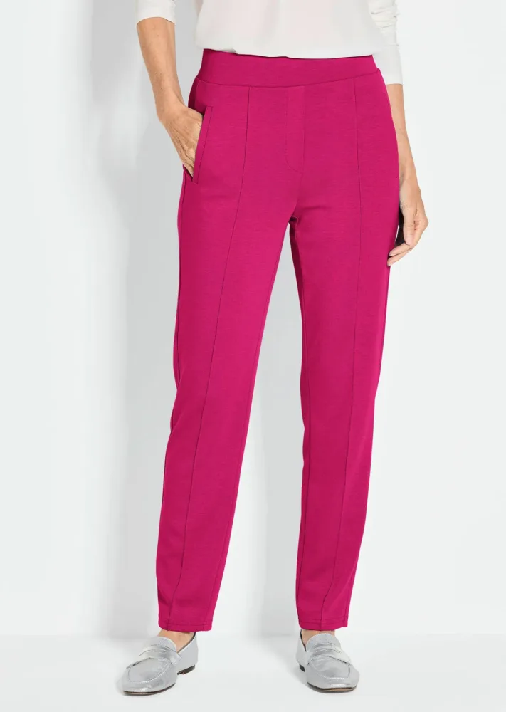Weite Hose SARA aus Viskose-Jersey - pink - Gr. 21 von Goldner Fashion