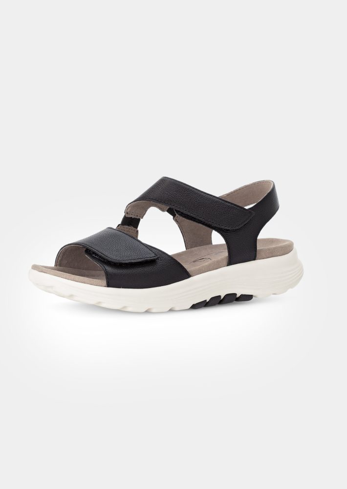 Sandalen mit Klettverschluss - schwarz - Gr. 5 von Goldner Fashion