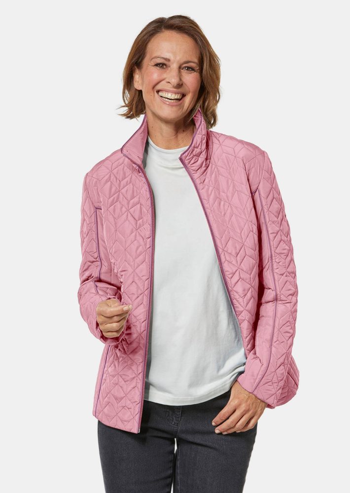 Leicht wattierte Steppjacke - altrosé / rosenholz - Gr. 21 von Goldner Fashion