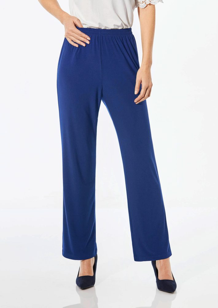 Bequeme Slinky-Hose VERA - royalblau - Gr. 50 von Goldner Fashion