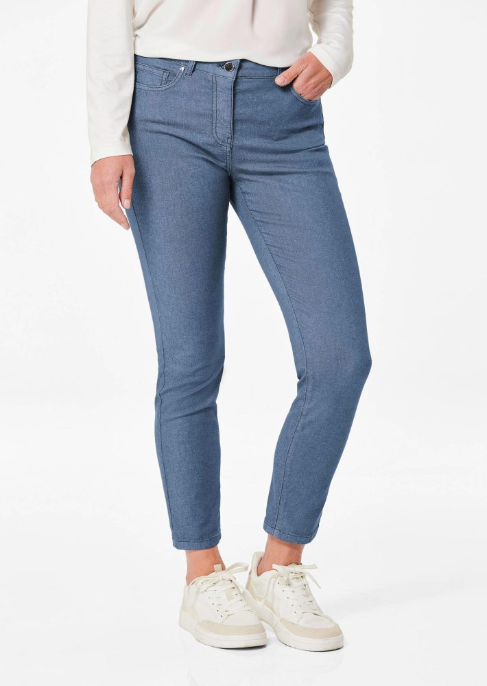 7/8-Jeans BELLA in Super-Stretch-Qualität - blau - Gr. 22 von Goldner Fashion