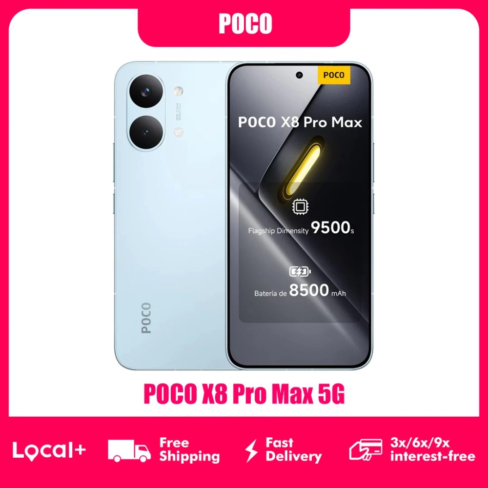 POCO X8 Pro MAX 5G 12GB 256GB 512GB NFC Smartphone Dimensity 9500s 8500mAh 50MP OIS Kamera