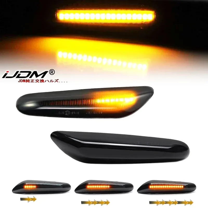 2 stücke Für BMW E90 E91 E92 E93 E60 E61 E81 E82 E83 E84 E88 E46 LED Dynamische Seite Marker blinker Lichter