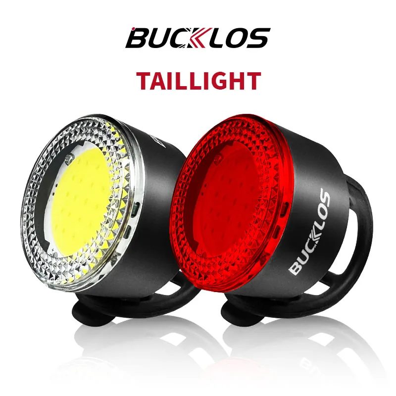 BUCKLOS Radfahren Lichter COB Fahrrad Scheinwerfer Rücklicht LED Fahrrad Vorne Hinten Licht Ultraleicht Reiten Warnung Lampe Straße MTB Laterne