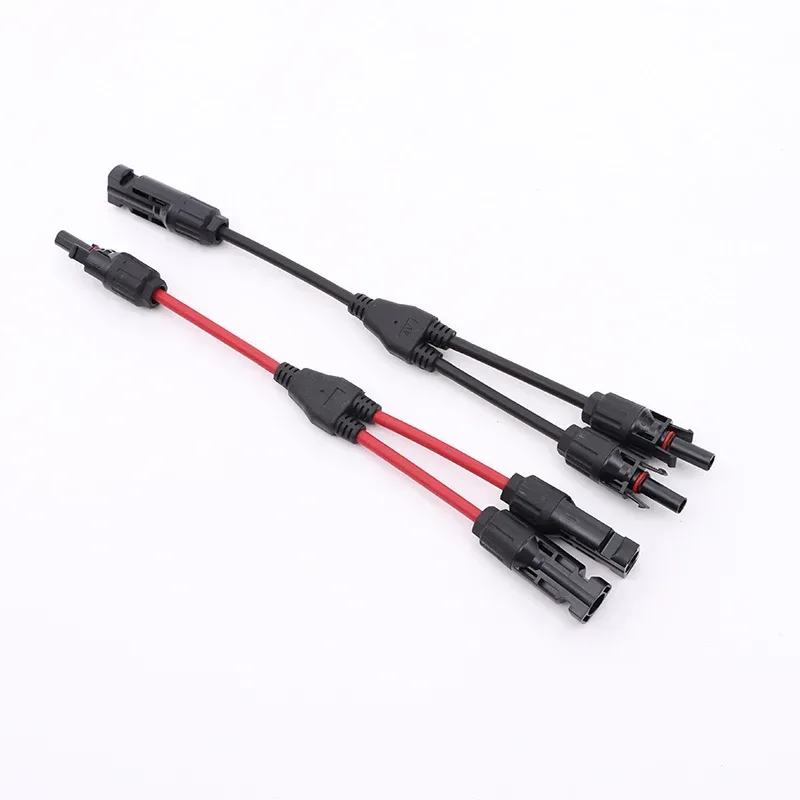2 in 1 PV Y Zweig Solar Parallel Stecker 4mm2 1000V Solar Kabel Photovoltaik System Stecker auf Buchse Stecker