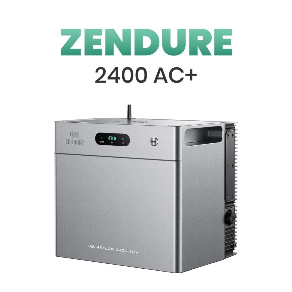 Neu Zendure SolarFlow 2400 AC+, AC-gekoppeltes Speicher für Balkonkraftwerk 2,4kWh 0% VAT.