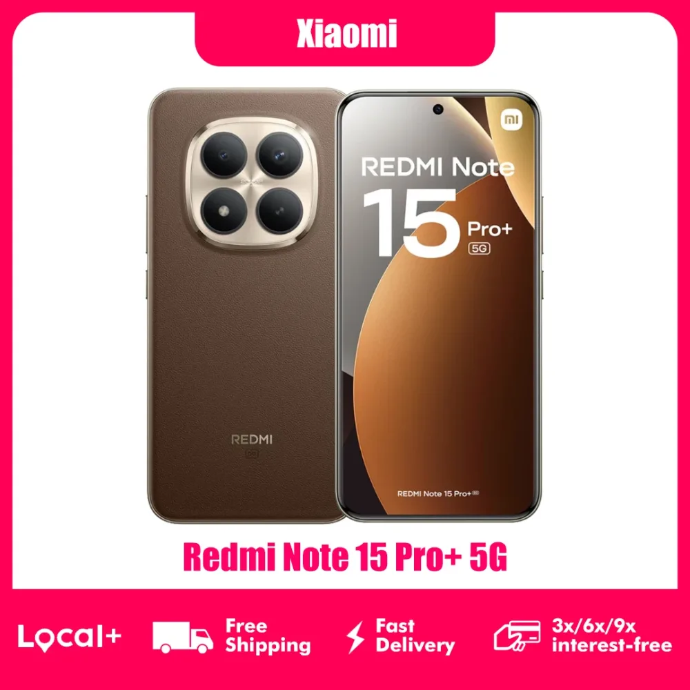 Xiaomi Redmi Note 15 Pro Plus 5G 8GB 256GB 12GB 512GB NFC Smartphone 6500mAh Akku 100W Hyper Charge 200MP Kamera