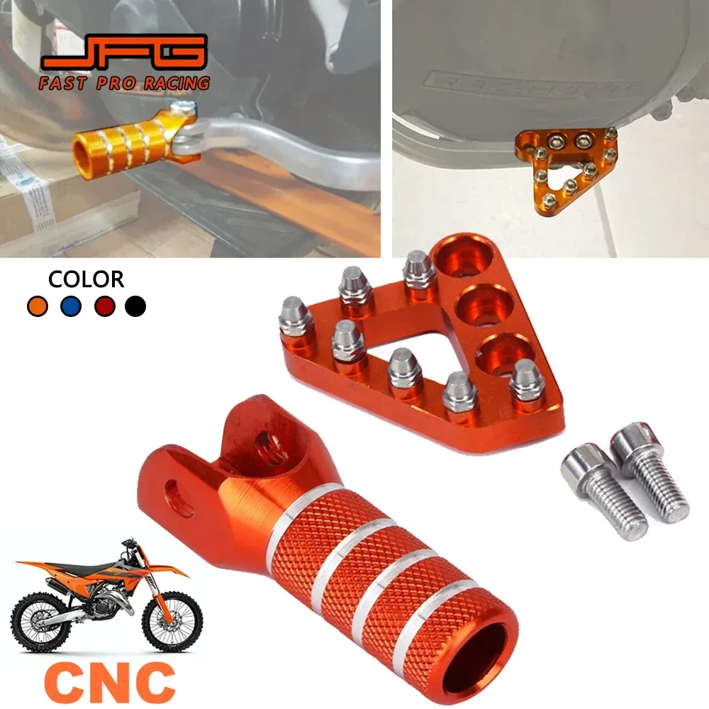 Motorrad CNC Bremspedal Hinten Schritt Tipps Für KTM EXC EXCF SX SXF XC XCF XCW SMR LC4 125 150 200 250 300 350 400 450 500 530