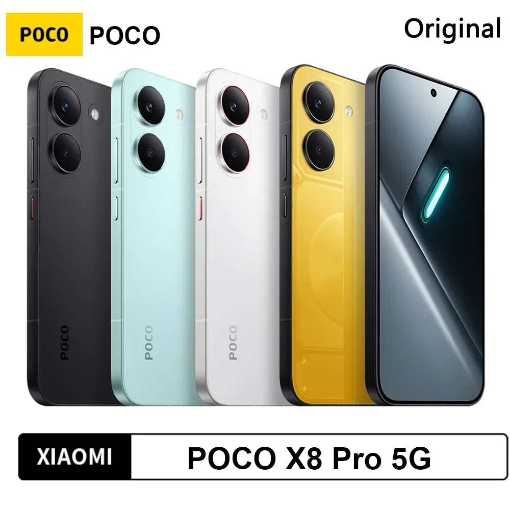 POCO X8 Pro 5G 8GB 256GB 12GB 512GB NFC Smartphone Dimensity 8500-Ultra 6500mAh Akku