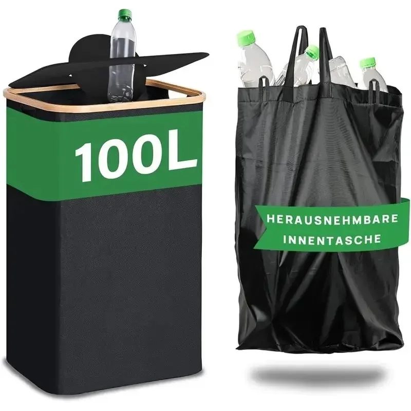 Große Kapazität Haushalt Aufbewahrung Korb Faltbare leere Flasche Aufbewahrung Box Recycling Box Waschkorb Innenmülleimer Partys Aufbewahrung Eimer tragbare Aufbewahrungstasche