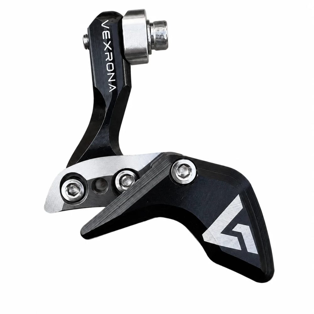 VEXRONA Fahrradkettenführung, verstellbarer CNC-Aluminium-Kettenschutz, Anti-Rutsch-Protektor für MTB, Rennrad, Gravel, Einzelkettenblatt