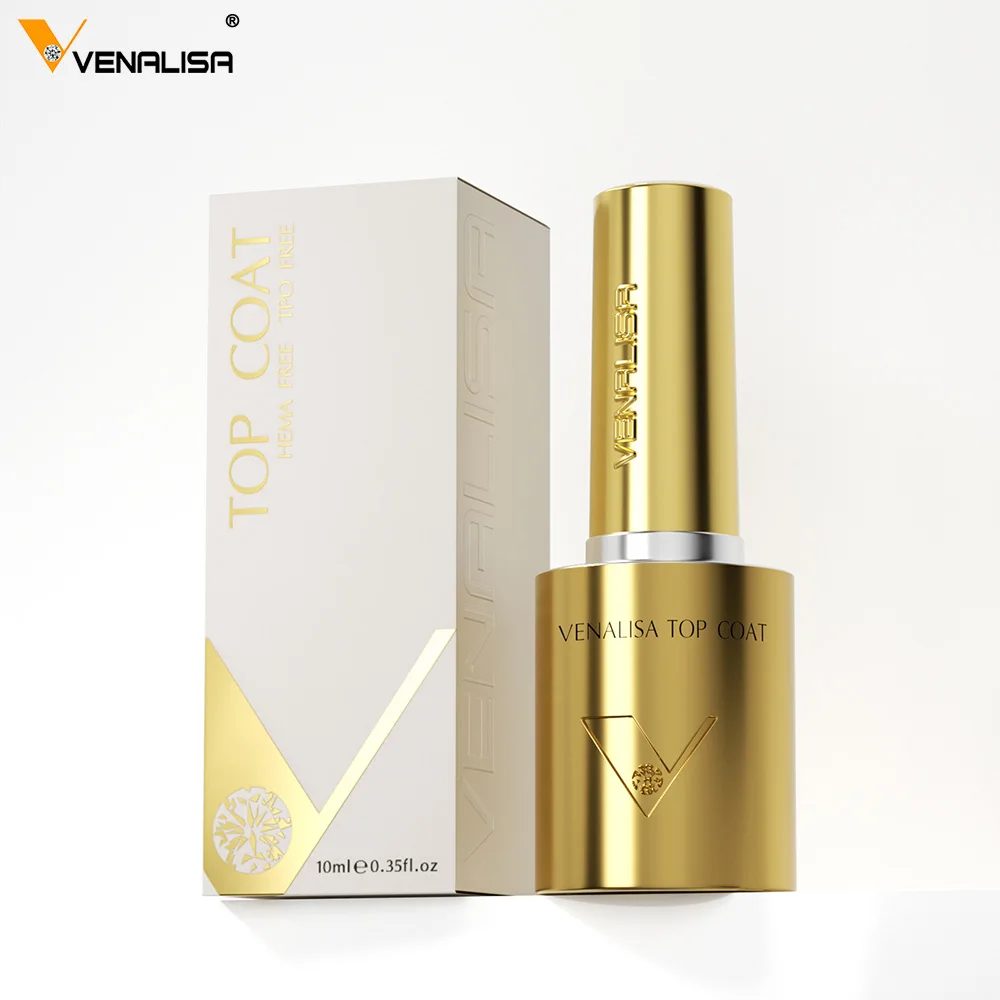 VENALISA 1 Stück 10/60 ml Gel-Basis oben, matt, Mantel, Nagellack, Glanz, TPO/HEMA-FREI, langlebig, LED, UV, DIY, Salon, Maniküre für Frauen