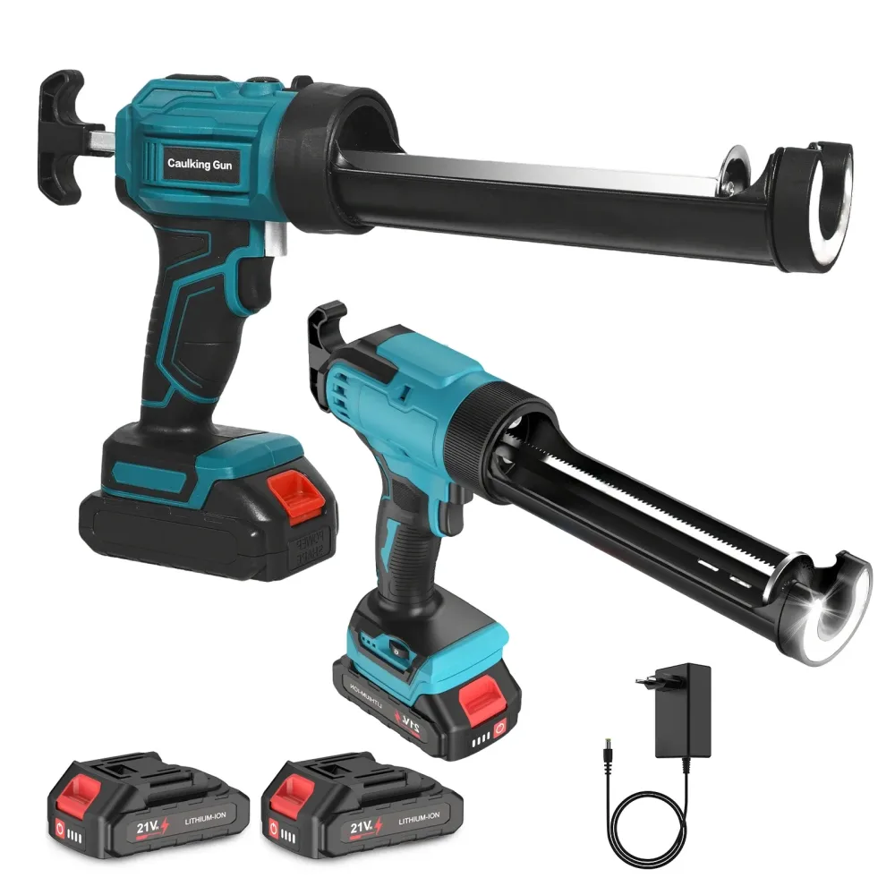 Elektrische Kartuschenpistole mit LED-Licht für Makita-Akku, kabellose Silikonpistole, Dichtmittelwerkzeug zum Füllen und Abdichten von Türen und Fenstern