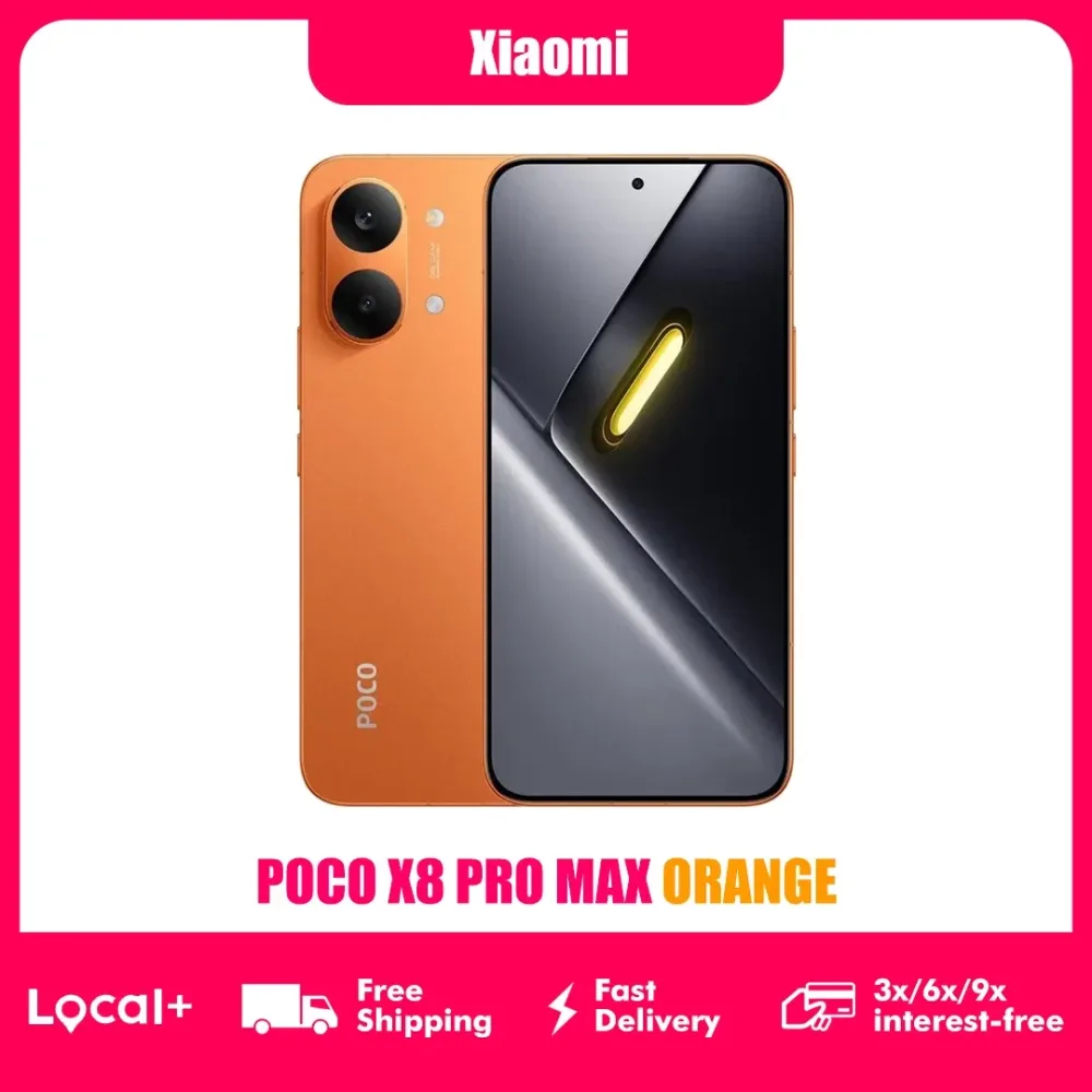 POCO X8 Pro MAX 5G Orange Farbe Spezial 12GB 256GB 512GB NFC Smartphone 8500mAh 50MP OIS Kamera