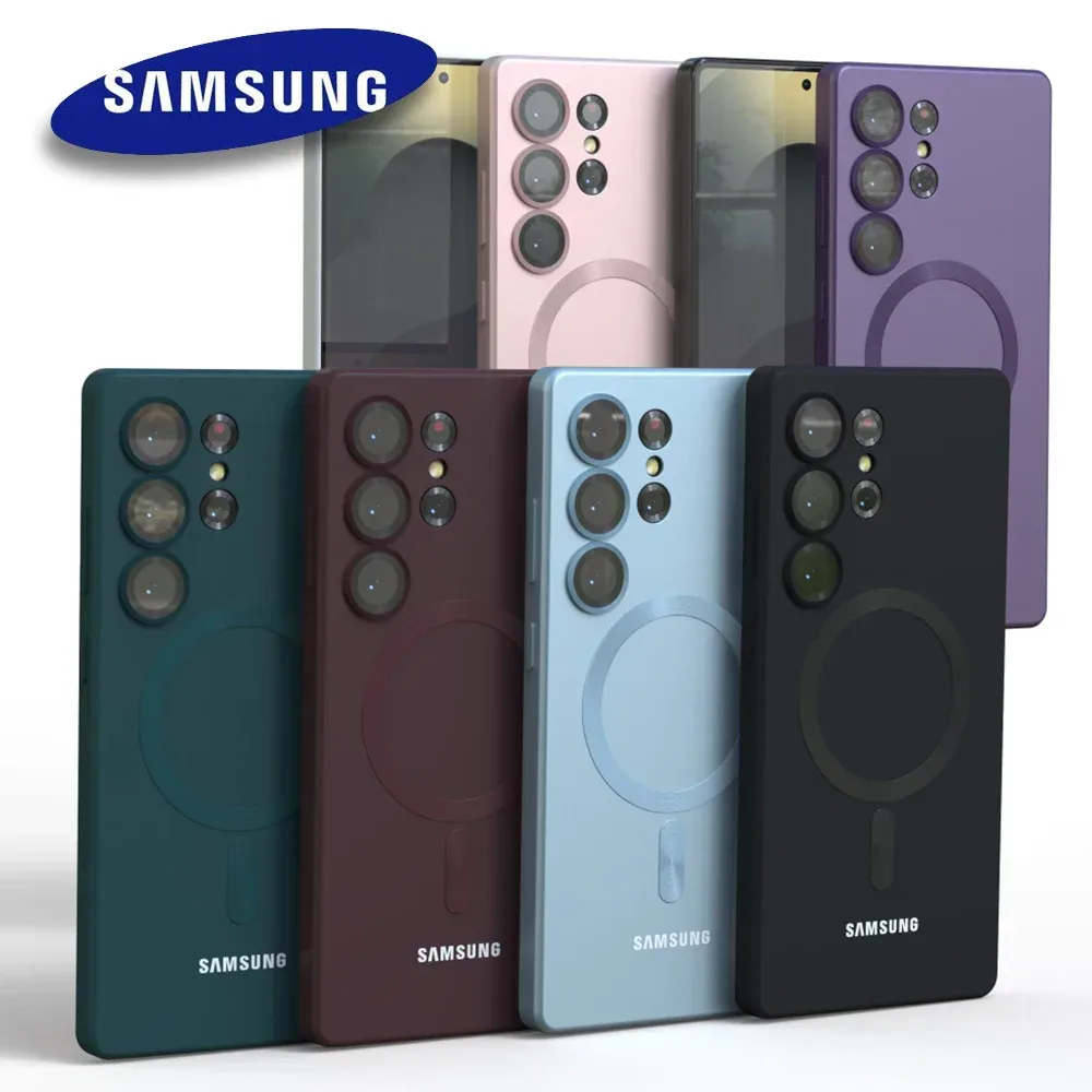 Für Samsung Galaxy S26 S25 S24 S23 S22 Ultra FE Magsafe Hülle A57 A56 A37 5G Magnetische Hülle Stoßfeste Schutzhülle Rückseite Funda
