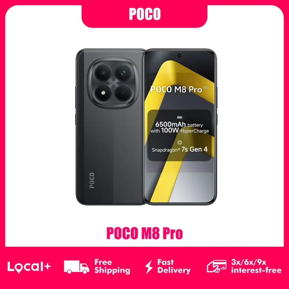 Poco M8 Pro 5G Global Version Smartphone Snapdragon 7S Gen 4 6,83