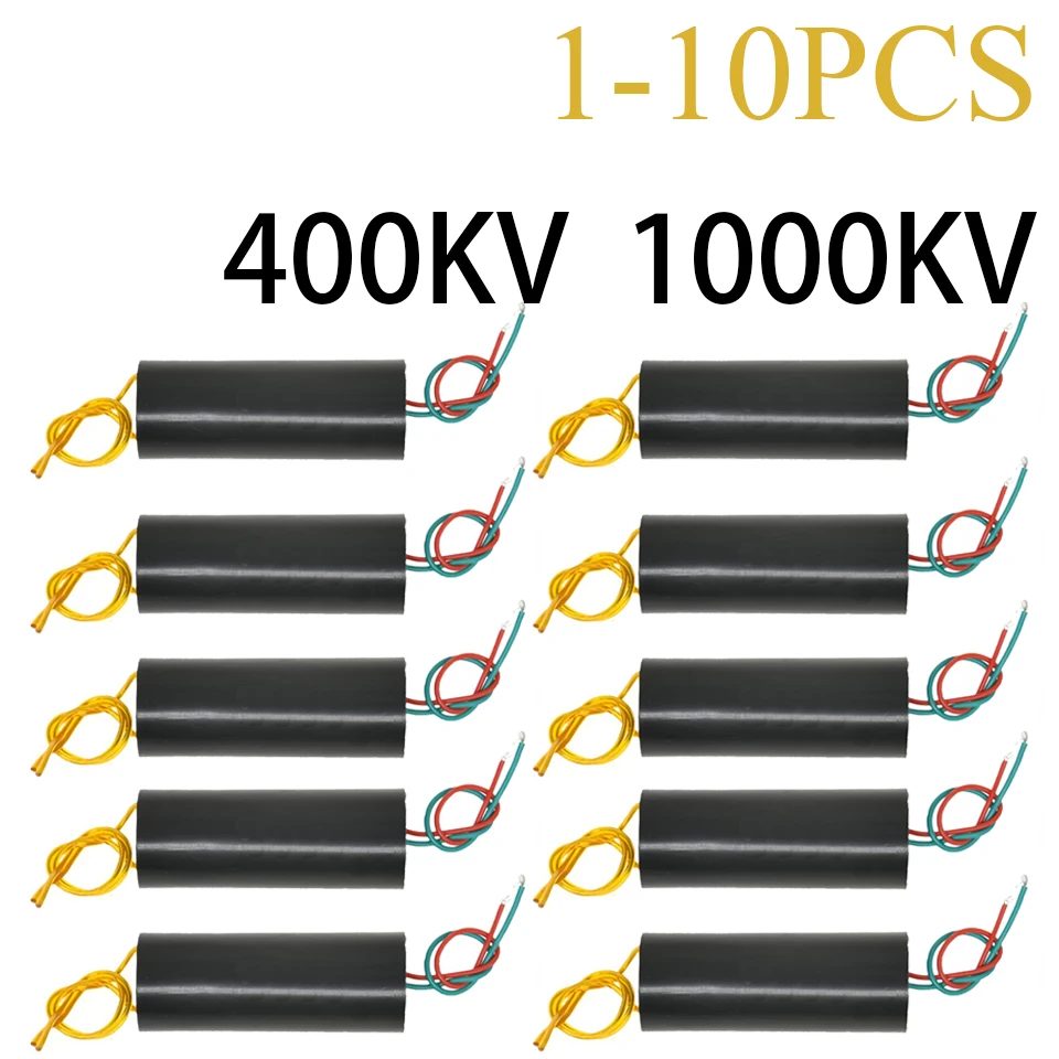 1-10 Stück DC 3V-6V bis 400kV 400000V 1000KV Boost-Step-up-Leistungsmodul Hochspannungsgenerator 1000kV Boost-Step-up-Stromerzeuger