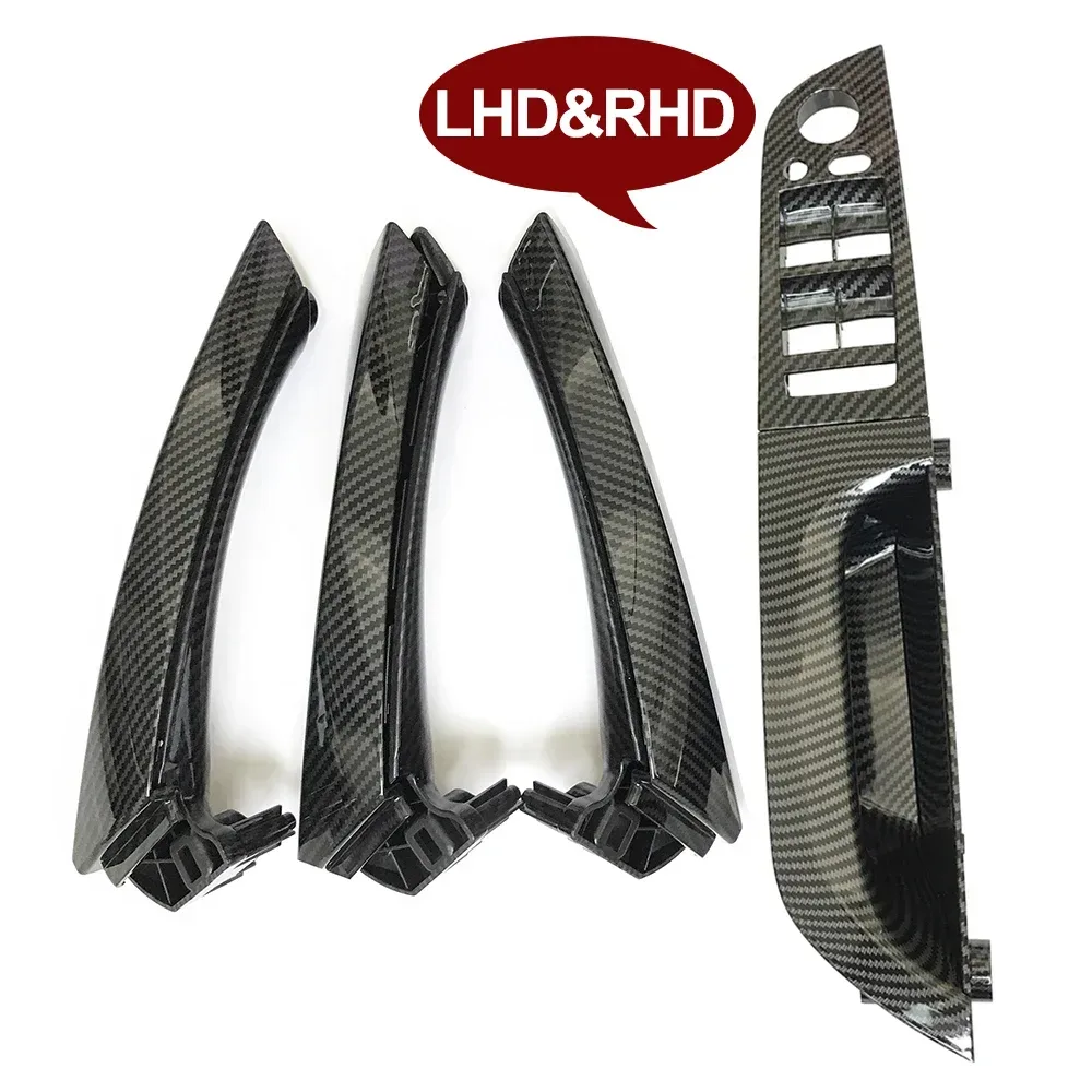 Auto Innen Zubehör Carbon Faser Armlehne Panel Türgriff Set Für BMW 3er E90 E91 316 318 320 325 328i