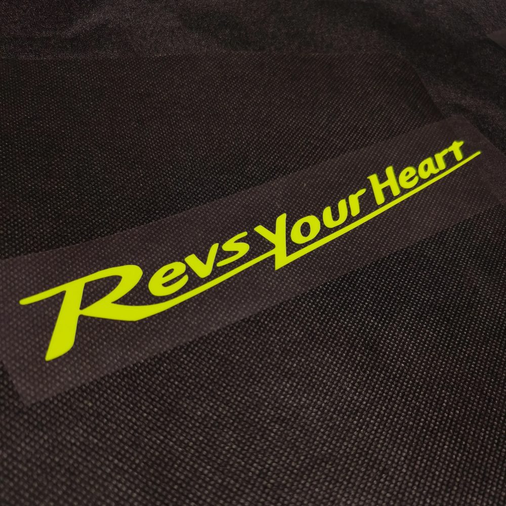 Revs Your Heart Motorrad-Aufkleber, reflektierender, wasserfester Autoaufkleber