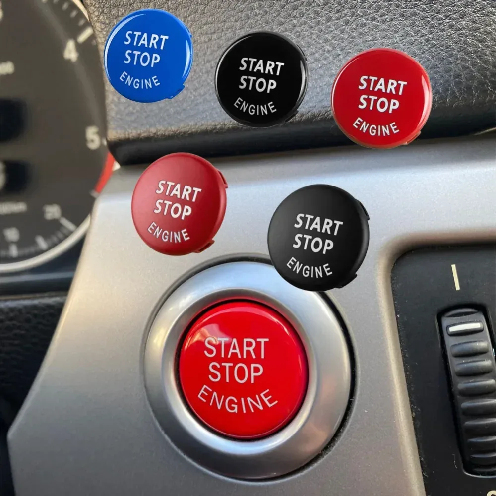Fit für BMW E87 E60 E83 E84 E89 E90 E91 E92 E93 Auto Motor Start Taste Ersetzen Abdeckung Stop Schalter Zubehör auto Dekor
